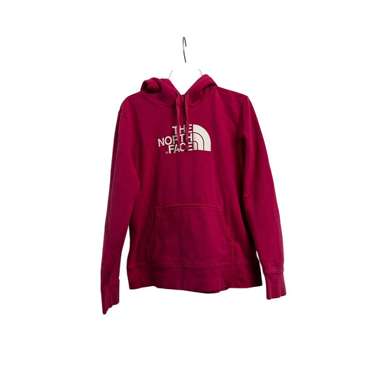 The North Face Sweatshirt Womens Medium Magenta Hooded Activewear Outdoors Size L