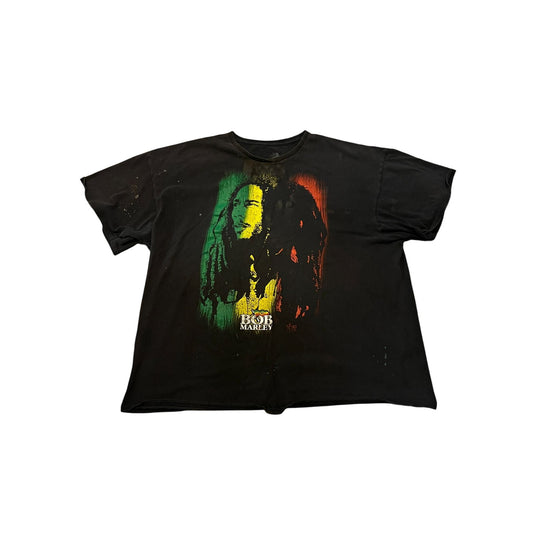 Zion Bob Marley Mens Short Sleeve Graphic T-Shirt Black Size 3XL