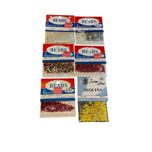 Exquisit Products Lot of 5 Vintage Glass Seed Beads Craft Jewelry Making Mixed