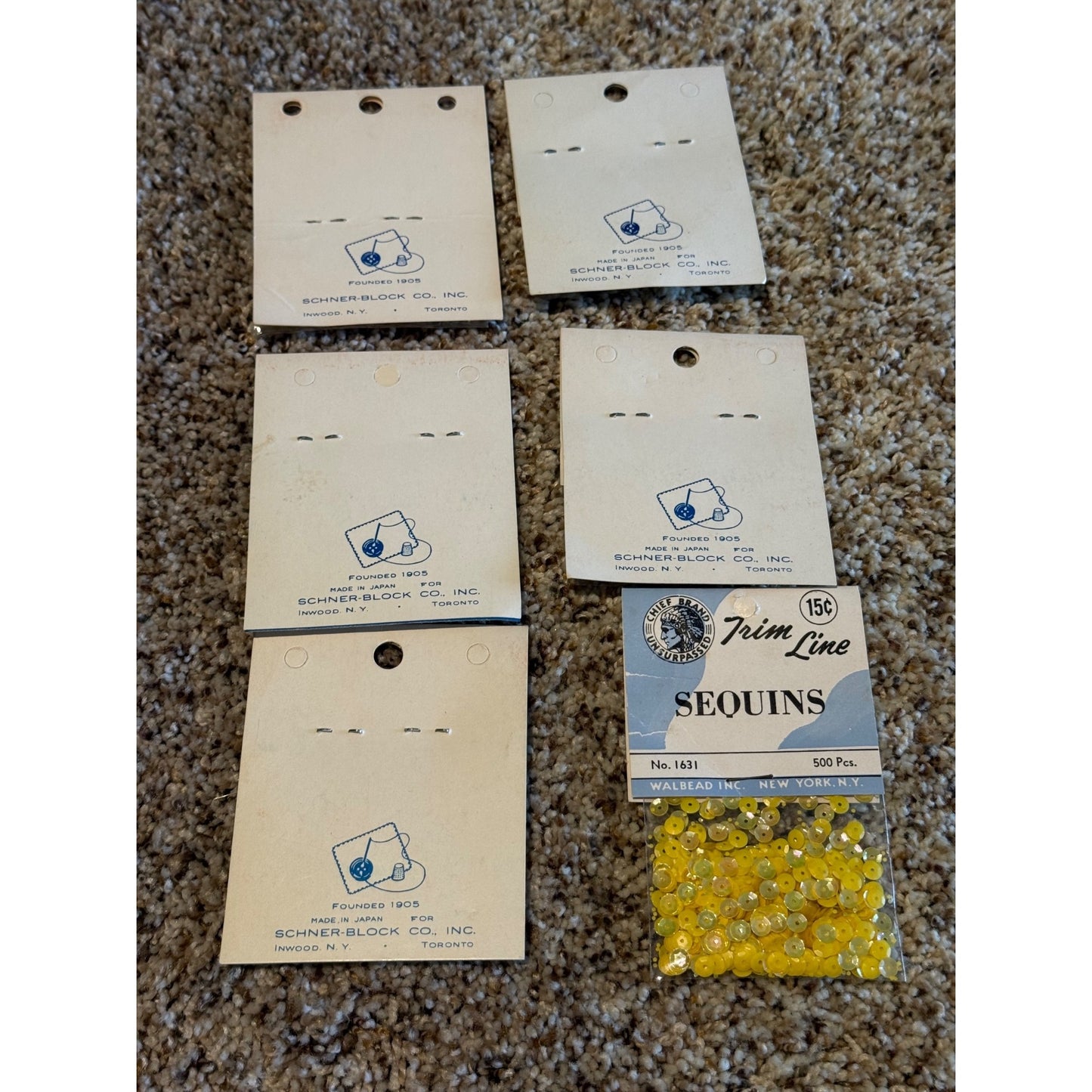 Exquisit Products Lot of 5 Vintage Glass Seed Beads Craft Jewelry Making Mixed