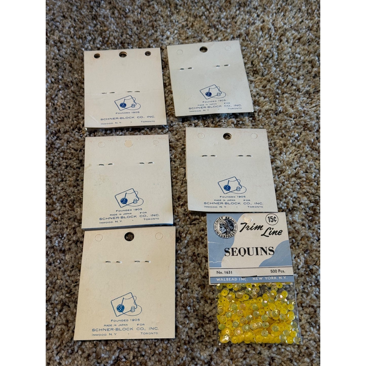 Exquisit Products Lot of 5 Vintage Glass Seed Beads Craft Jewelry Making Mixed