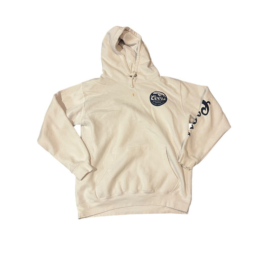 Coors Light White Pullover Sweater Hoodie Size L