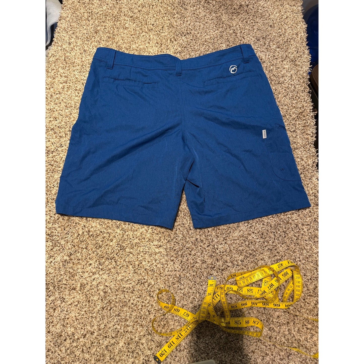 Magellan Outdoors Water Repellent Cargo Shorts Men's 40 Khaki Performance