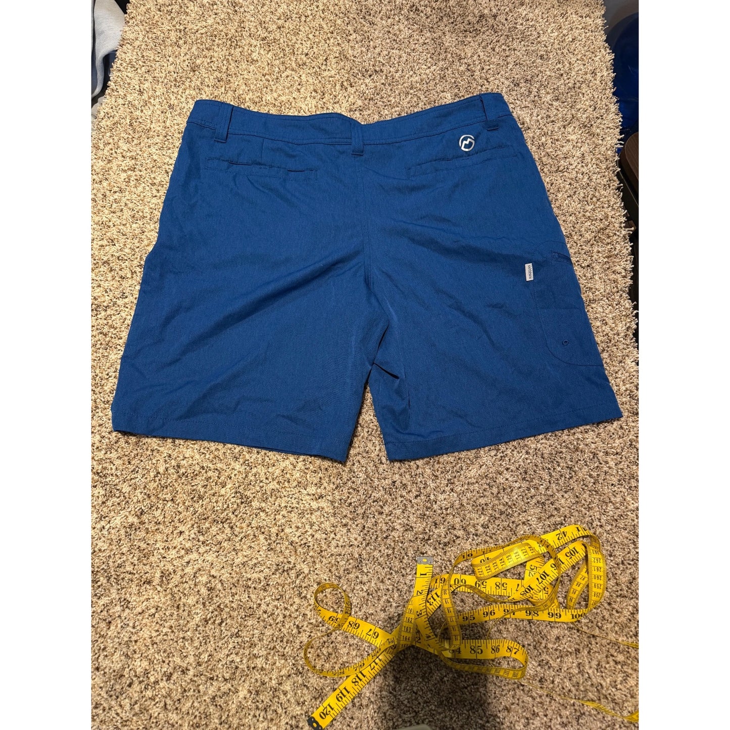 Magellan Outdoors Water Repellent Cargo Shorts Men's 40 Khaki Performance