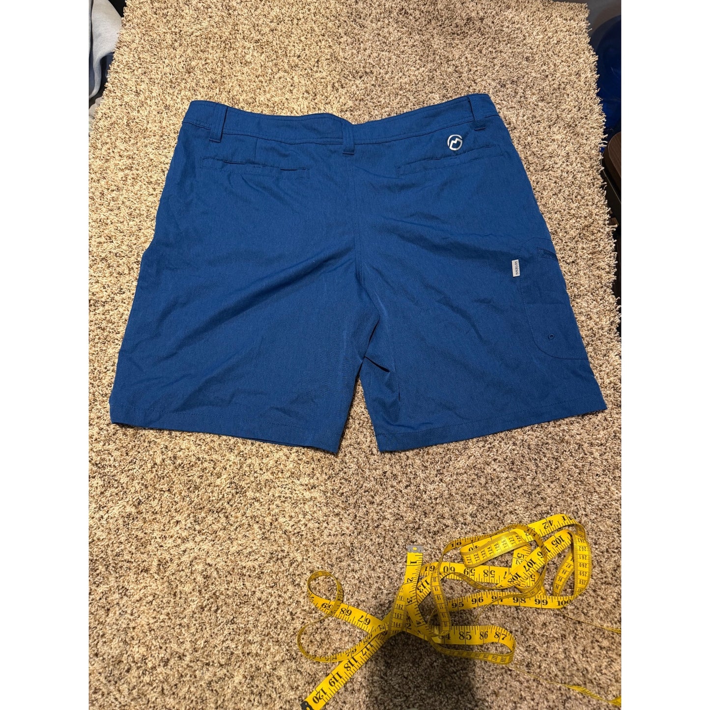 Magellan Outdoors Water Repellent Cargo Shorts Men's 40 Khaki Performance