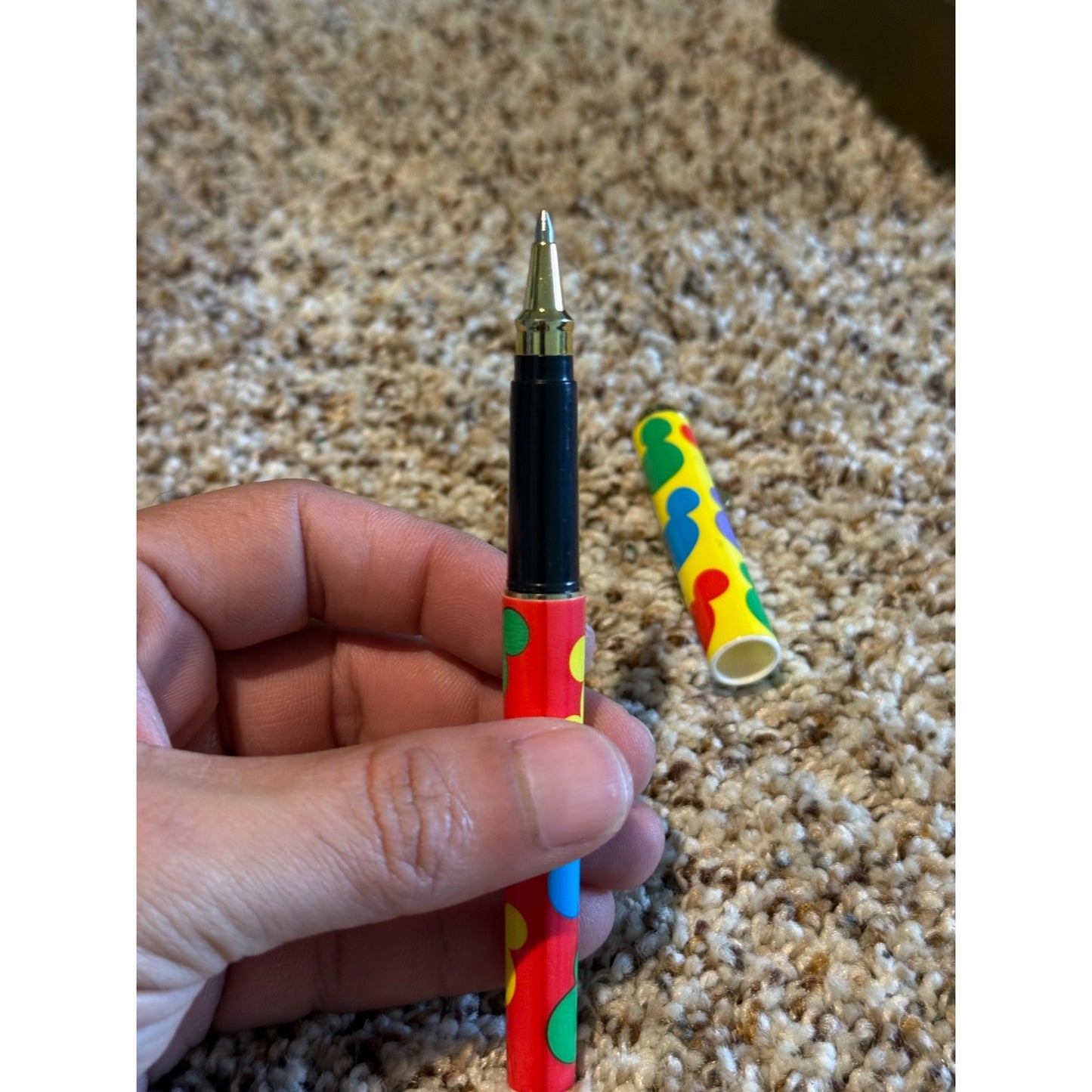 Vintage Disney Mickey Mouse Pentech Ballpoint Pen Collectible 1990s Black Ink