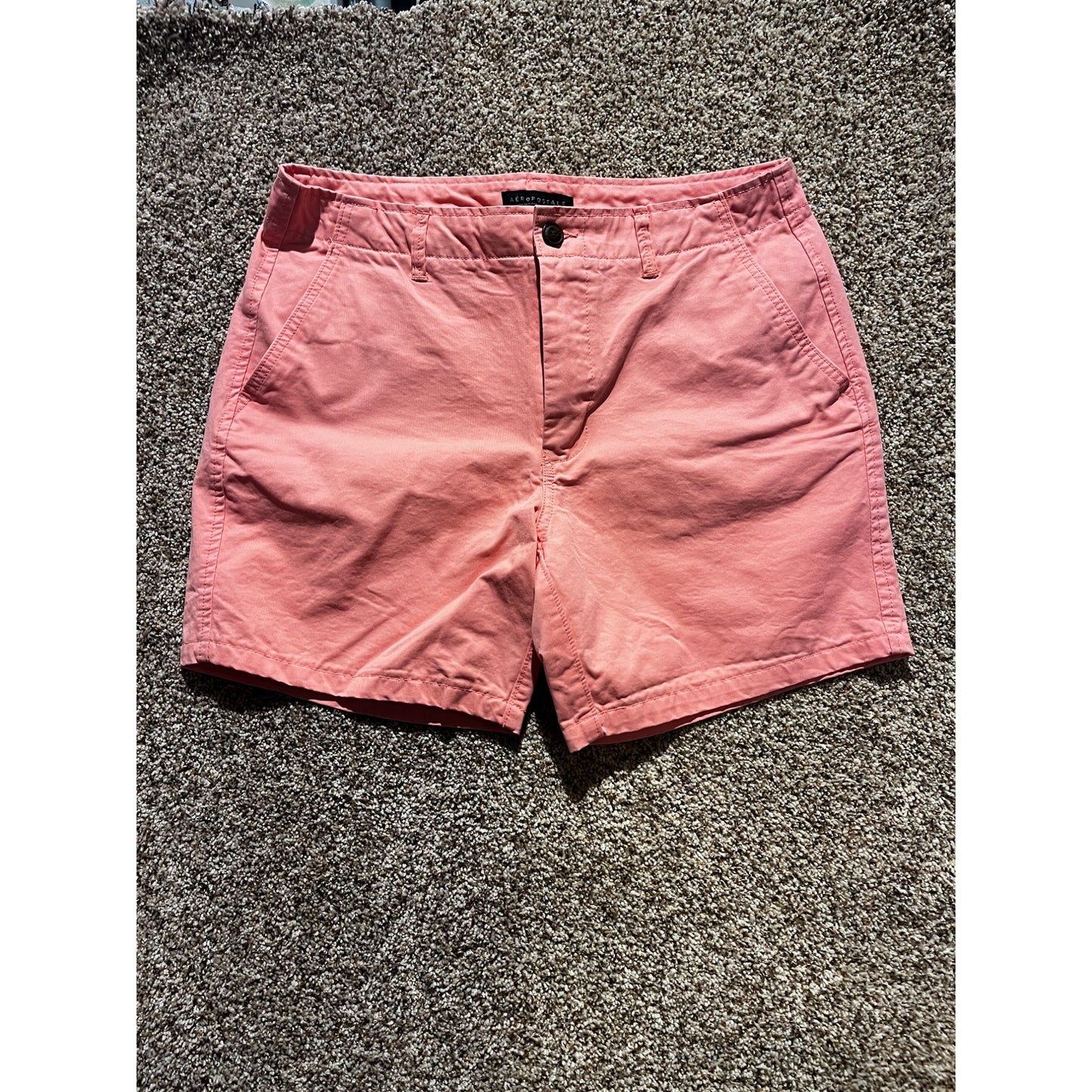 Aeropostale Womens Pink Bermuda Chino Shorts Size 32