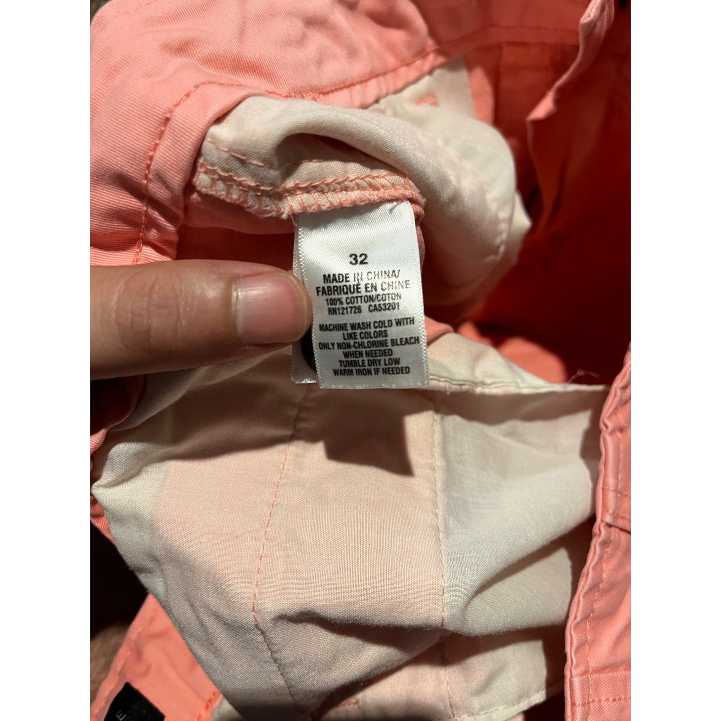 Aeropostale Womens Pink Bermuda Chino Shorts Size 32