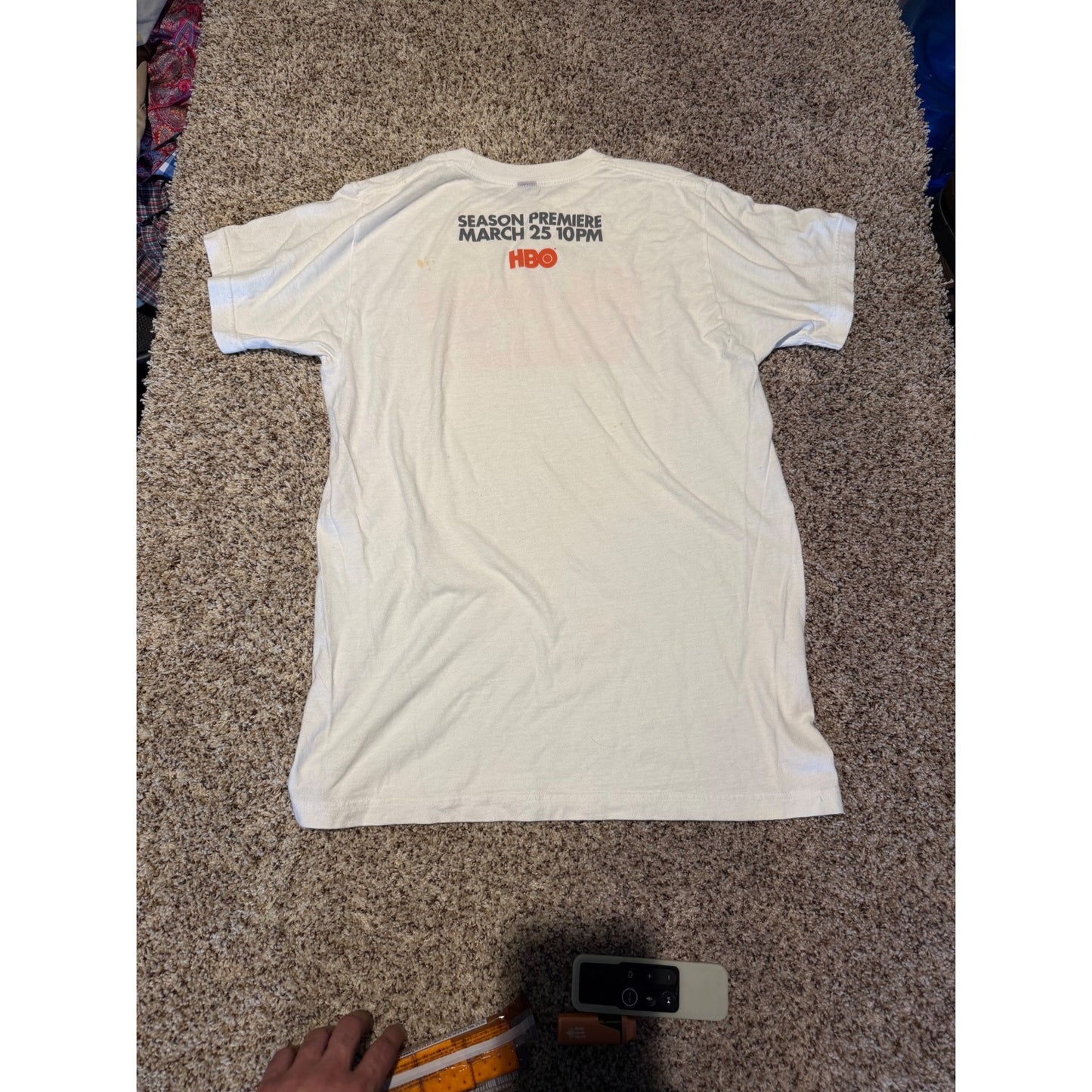 Silicon Valley HBO Logo T-Shirt Men's M Off White Red Graphic Tee