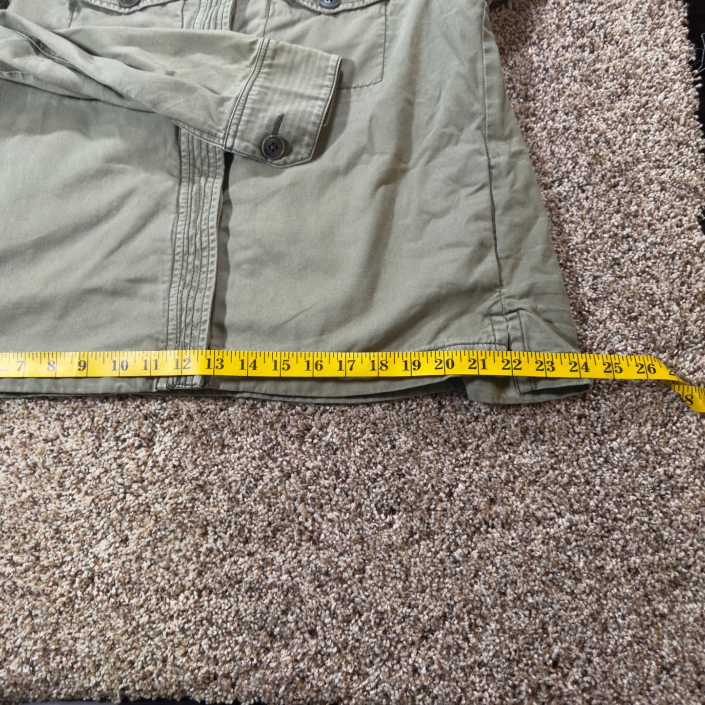 Abercrombie & Fitch Military Field Jacket Women's XS Green Utility Coat