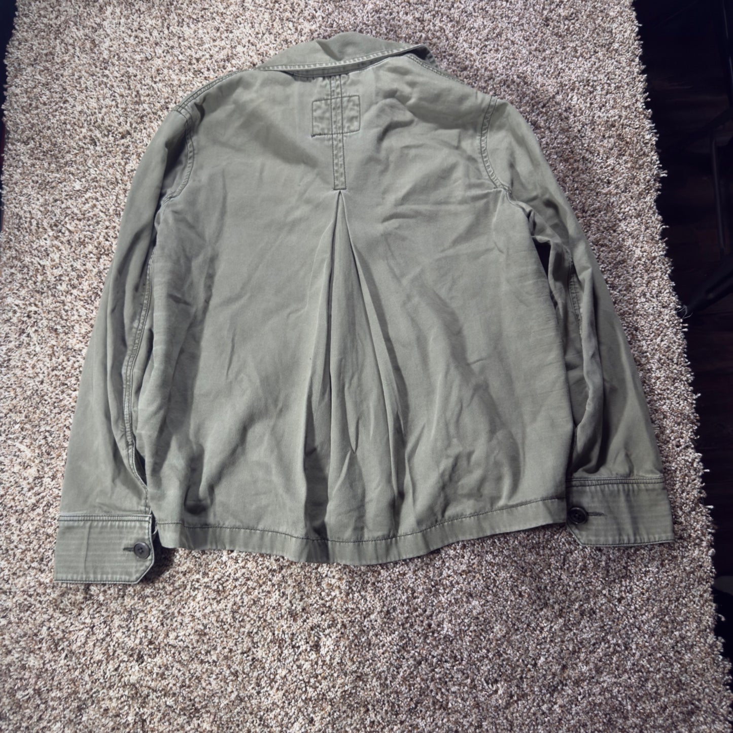 Abercrombie & Fitch Military Field Jacket Women's XS Green Utility Coat