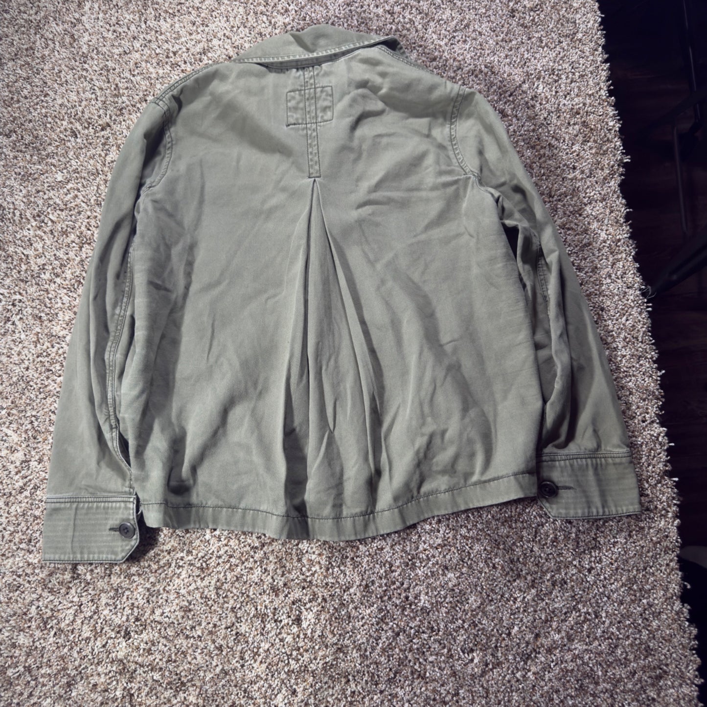 Abercrombie & Fitch Military Field Jacket Women's XS Green Utility Coat