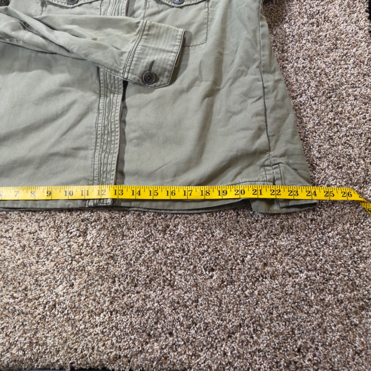 Abercrombie & Fitch Military Field Jacket Women's XS Green Utility Coat