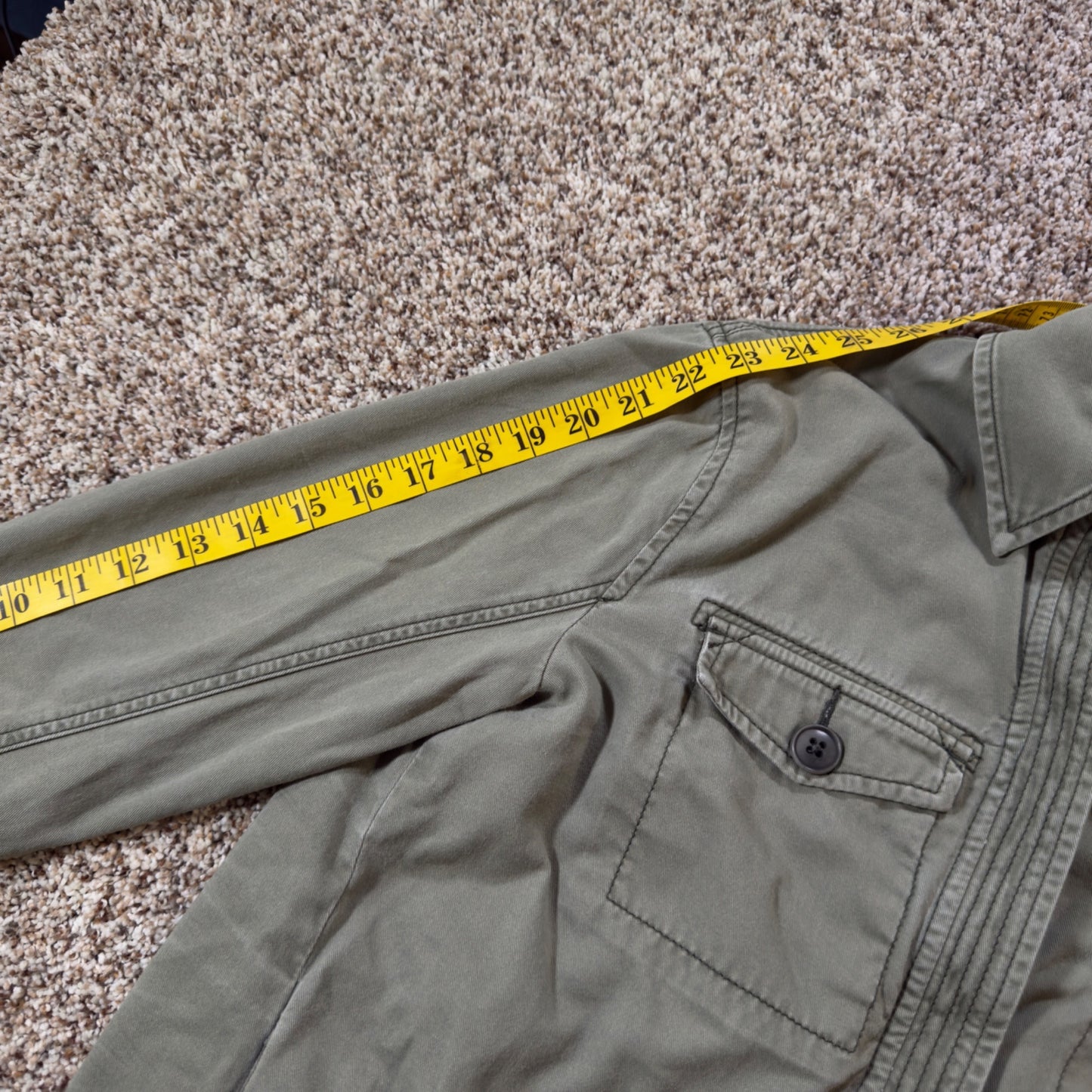 Abercrombie & Fitch Military Field Jacket Women's XS Green Utility Coat