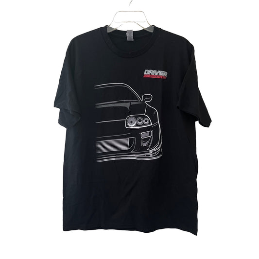 Driver Motorsports Black Short Sleeve T-shirt Size L