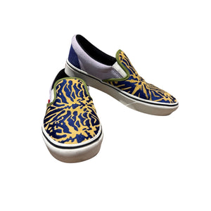 Vans ComfyCush Slip-On Blueprint Bugs Sneakers Women's 9 Suede Canvas Shoes