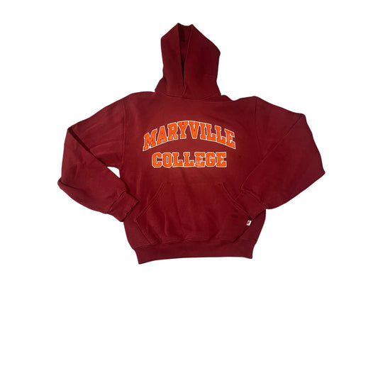 Maryville College Red Long Sleeve Pullover Hoodie Size S