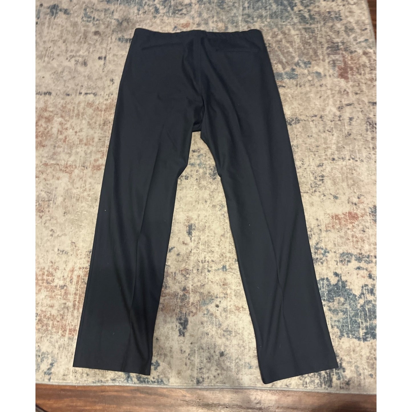 Zara Minimalist Business Straight Leg Flat Front Dress Pants Black Men’s Size M